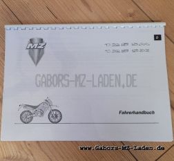 Drivers manual MZ-125 SX/SM German