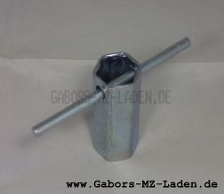 Spark plug wrench B14x70, with toggle