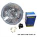 Faro con bombillas 12V H4 (CRISTAL TRANSPARENTE) Certificado E Simson KR51 Schwalbe SR4