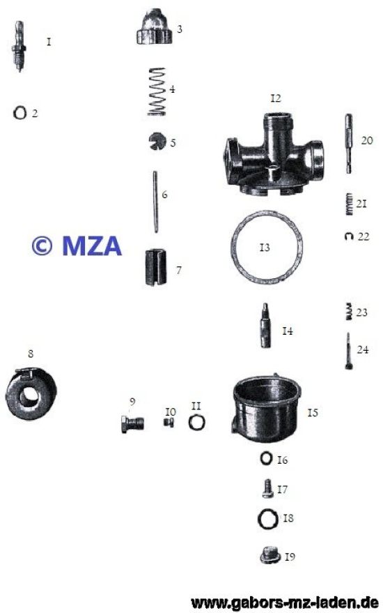 21. Carburador completa NKJ123-4