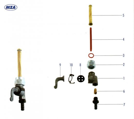 EHR Kraftstoffhahn (10316) Simson Mofa SL1