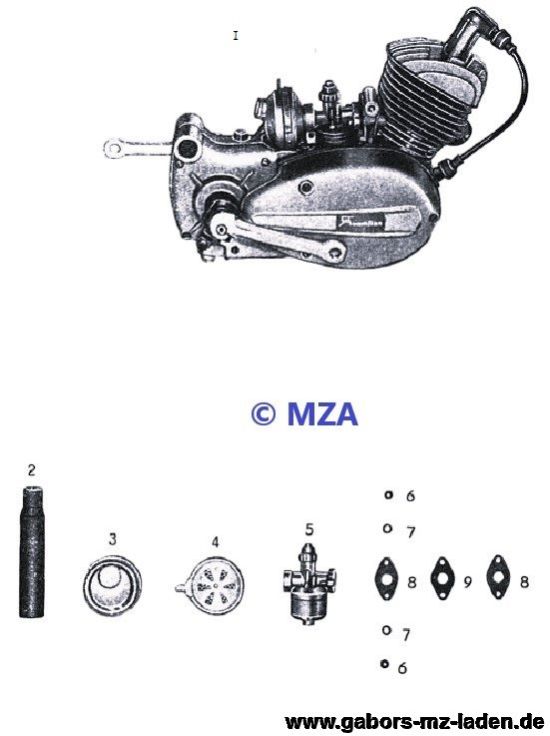 13. Engine complete, carburetor