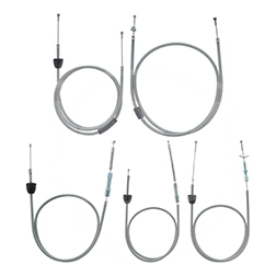 Juego - 5x cables Bowden - gris - KR51/1, longitud de arranque 87 mm, cable Bowden de freno trasero - palanca interna