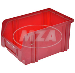 P.U. 06L Storage boxes size: 3, used - color: red, outer diameter: H 180xW305xD470 mm